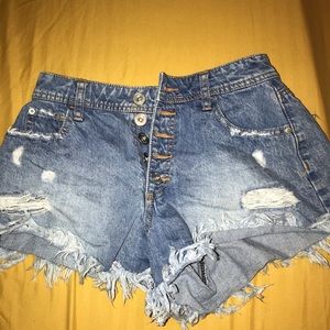 Super high rise short shorts
